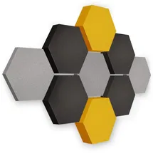 platino24 Akustikpaneel LOFT Weiß 9 St. Ø 30 cm