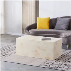 HOME DELUXE Couchtisch Marmor AMIRI L Sandstein