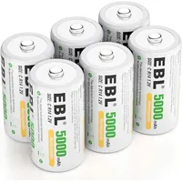 EBL Baby C Akku 5000mAh - NI-MH wiederaufladbare Batterie