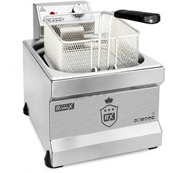 RomuxRomux® - 8 Liter Elektro-Tischfritteuse - Industriefritteuse mit Schnellaufheizung für das Gastgewerbe