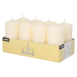 Papstar Stumpenkerze 10 x 5 cm 8 St. creme