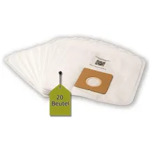 eVendix Staubsaugerbeutel 20 Staubsaugerbeutel passend für ALASKA VC 1900, passend für ALASKA, 20 St., ALASKA VC 1900