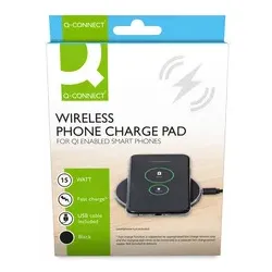 Q-CONNECT Ladegerät Induktiv kabellos schwarz KF15035