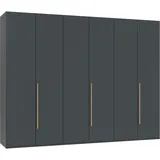 WIMEX Drehtürenschrank London 270 x 208 x 58 cm Schwarz