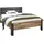 Begabino Bettgestell BEGABINO "Dallas Bett, Jugendbett mit gepolstertem Kopfteil", beige (graphit, montana oak), B:126cm H:96cm L:205cm, Betten, Bettgestell, Polsterbett wahlweise in 140 oder 120 cm