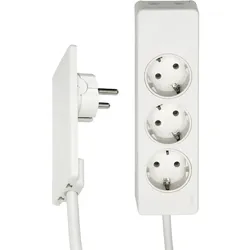 EVOline EVOline Plug-Verlängerungsleitungen - weiß , EVOline Plug, 3-fach Verteiler