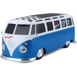 MAISTO TECH 81144 - Ferngesteuertes Auto - VW Van Samba (blau/weiß, Maßstab 1:24)