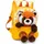 NICI Rucksack mit Plüschtier 21x26cm Roter Pa - Gelb