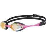 arena Cobra Original Swipe Mirror Unisex-Wettkampfbrille für Erwachsene, Schwimmbrille mit Verspiegelten Gläsern, Anti-Beschlag, UV-Schutz, 4 Austauschbare Nasenstege