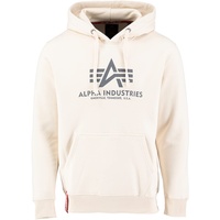 Alpha Industries Basic Hoody Kapuzensweat für Herren Jet Stream White