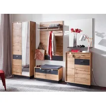 trendteam Coast 69 x 96 x 35 cm Eiche/Grau mit 1 Schublade / braun