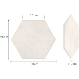 Relaxdays Akustikpaneel Relaxdays Beige 18 St. 30 x 26 cm