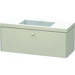 Duravit Brioso c-bonded Waschtisch mit Unterbau BR4603N9191, 120x48cm, Taupe, ohne Hahnloch