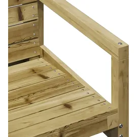 vidaXL Garten-Lounge-Set 3-tlg. Kiefernholz braun