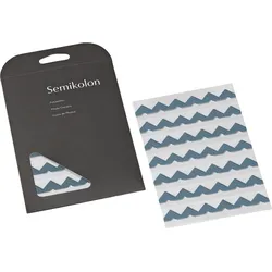 Semikolon Eckaufkleber für Fotos hellblau