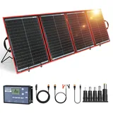 Dokio Solarpanel 200W Faltbar Tragbar 12V Solarmodule für Camping Batterie