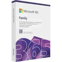 Microsoft 365 Family 6 Benutzer 12 Monate PKC DE Win Mac Android iOS