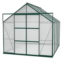 Vitavia Gewächshaus Phönix 8300 HKP, inkl. Fundament, ca. B257/H254/T324 cm, Dunkelgrün