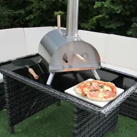 MONSTER SHOP Pizzaofen Pellets-pizzaofen Pelletsbackofen Steinbackofen Tischofen Tischpizzaofen Pellets