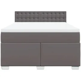 vidaXL Boxspringbett 140 x 200 cm Grau