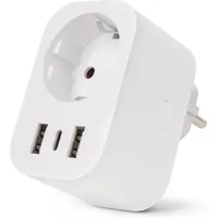 ENTAC Steckdosenadapter 1-fach Weiß
