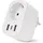 ENTAC Steckdosenadapter 1-fach Weiß
