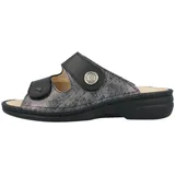 Pantolette Damen, Leder,/Stretch, Platin/Schwarz, bequem - Passformübersicht Finn comfort Marken Finn Comfort Finnstretch, Schwarz, leder (maglia/naoppaseda/stretch)