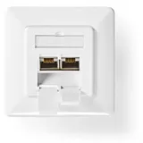 Nedis Netzwerk-Wanddose Unterputz 2-Port CAT7