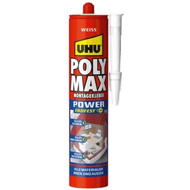 UHU Poly Max Express Montagekleber Kartusche, weiß, 425g 47820