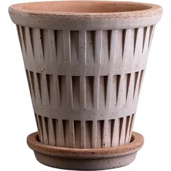 Pantheon Blumentopf 21 cm rosa mit Untersetzer