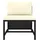 vidaXL 3-Sitzer-Gartensofa schwarz 313513
