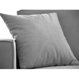 beautysofa Ecksofa PEDRO L Hellgrau, 267x170 cm, Sofa L-form Breite Ottomane links, ohne Schlaffunktion - Hellgrau