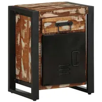 VidaXL Nachttisch Mehrfarbig 40x30x50 cm Altholz Massiv