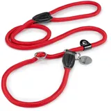 LIONTO Retrieverleine Hundeleine Führleine rot 1,7 m