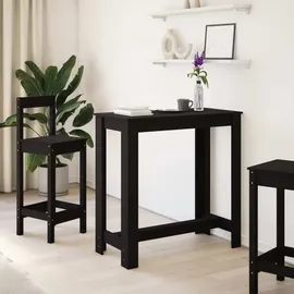 vidaXL Bartisch 102 x 50 x 103,5 cm Schwarz