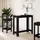 vidaXL Bartisch 102 x 50 x 103,5 cm Schwarz