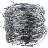 DEMA Stacheldraht Verzinkt 25 m 2,8 mm Silber