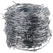 DEMA Stacheldraht Verzinkt 25 m 2,8 mm Silber