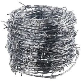 DEMA Stacheldraht Verzinkt 25 m 2,8 mm Silber