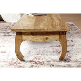 FineBuy Couchtisch braun Akazie 110 x 60 x 40 cm
