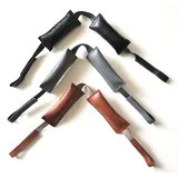 Leder-Türkissen-Tür-Kissen-Türstopper-Fensterstopper-Türpuffer-Kein lautes zuschlagen oder zufallen der Tür-braun