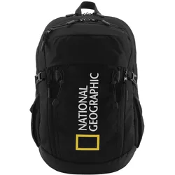 Cityrucksack NATIONAL GEOGRAPHIC "Box Canyon", Gr. B: 35.00cm, schwarz, Kunstfaser, casual, Rucksäcke, mit geräumigem Innenfach