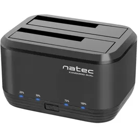 NATEC Kangaroo Dual USB 3.2 Gen 1 (3.1 Gen 1) Type-A Black - Schwarz