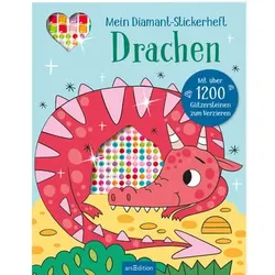 arsEdition Mein Diamant-Stickerheft – Drachen