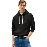 Tommy Hilfiger Herren Hoodie Essential Fleece Regular Fit, Schwarz (Black), 3XL