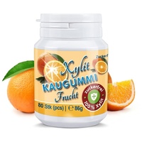 Xylit Kaugummi FRUCHT 100% Birkenzucker Xylit, BiGPack Dose mit 80 Stück