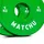 Matchu Sports Mini Hantelscheiben 1 kg Hantelscheibe grün