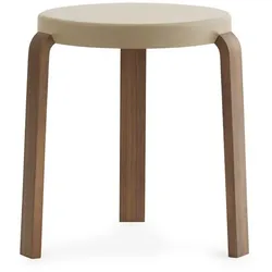 Normann Copenhagen Tap Hocker sand | Walnuss