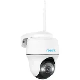 Reolink 5MP Überwachungskamera Aussen Akku 355°/140° Schwenkbar, 2K+ Farbnachtsicht, Kabellose WLAN IP Kamera Outdoor mit 2,4&5GHz WiFi, KI-Erkennung, PIR Sensor, microSD Kartenslot, Argus PT 5MP