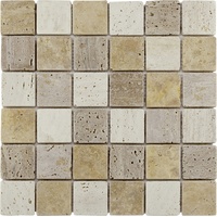 KNG Mosaikfliese Marmor Rustica 30 x 30 cm multicolor